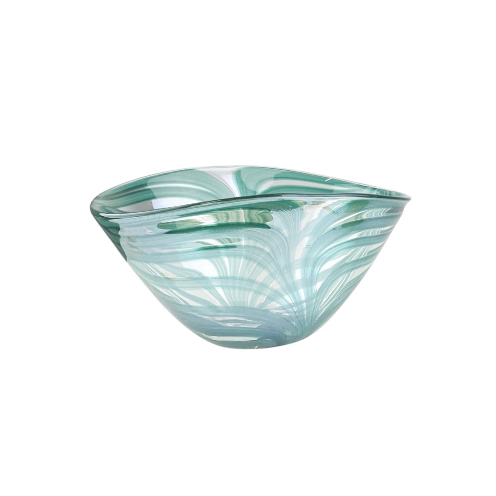 Servierschale Allen Glas Modern Transparent Grün