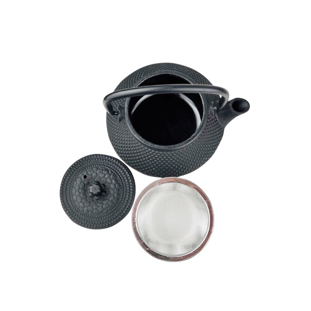 Tee-Wasserkessel WY Tea 350 ml Gusseisen B 12 cm H 14 cm Schwarz