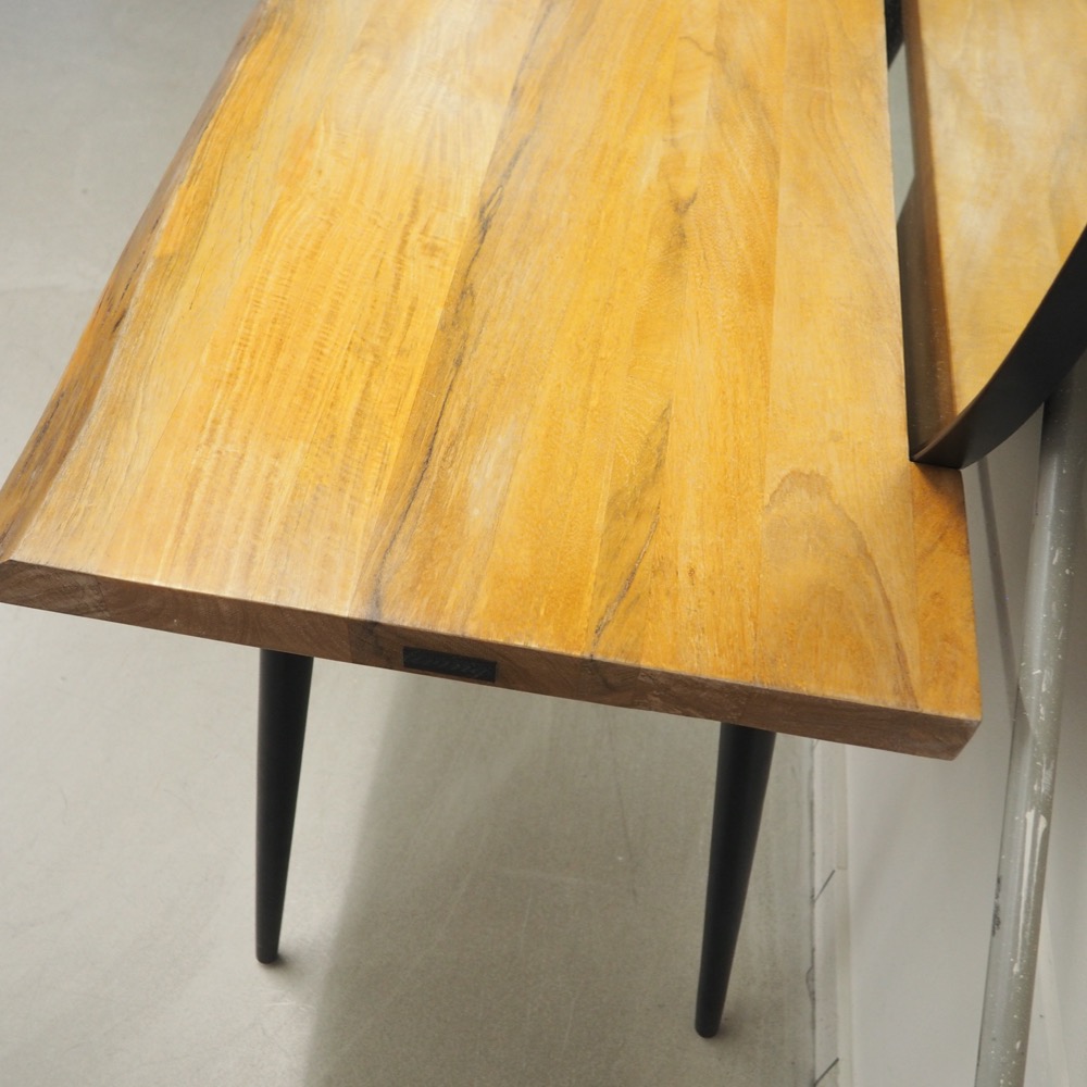 Schminktisch B 120 x T 52 x H 162 cm Mangoholz Spiegel