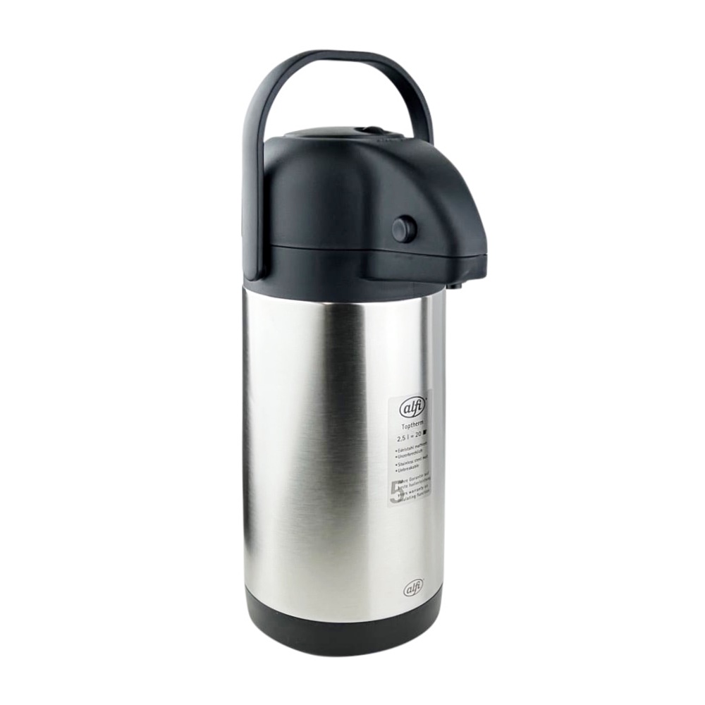 Isolier-Pumpkanne TT 2.5 L Edelstahl Schwarz Silber