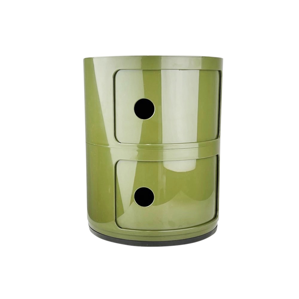 Design Container Componibili 2 Elemente grün glänzend Regal