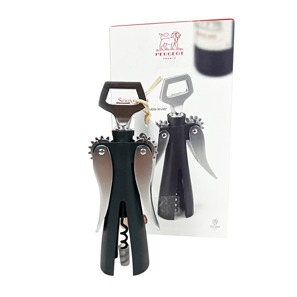 Korkenzieher Souverain Schwarz silberfarben H ca. 23 cm