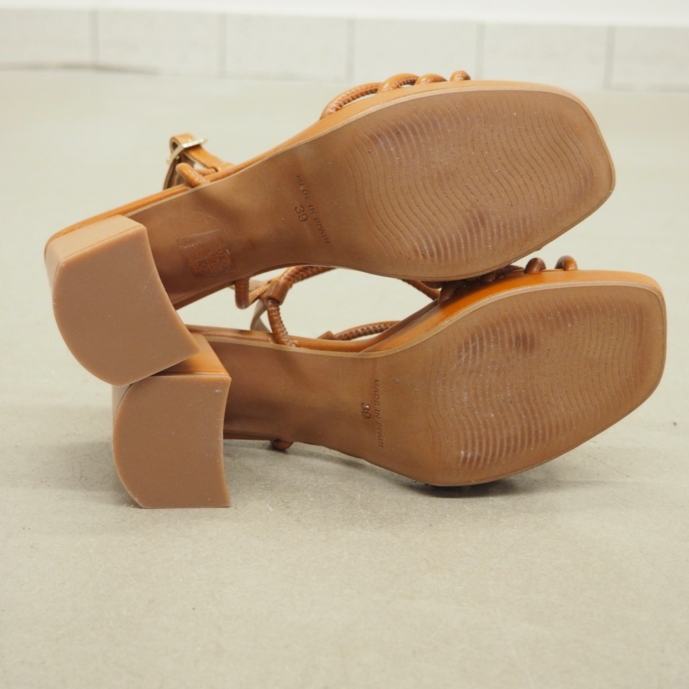 Sandalette Sandale cognac Gr. 39