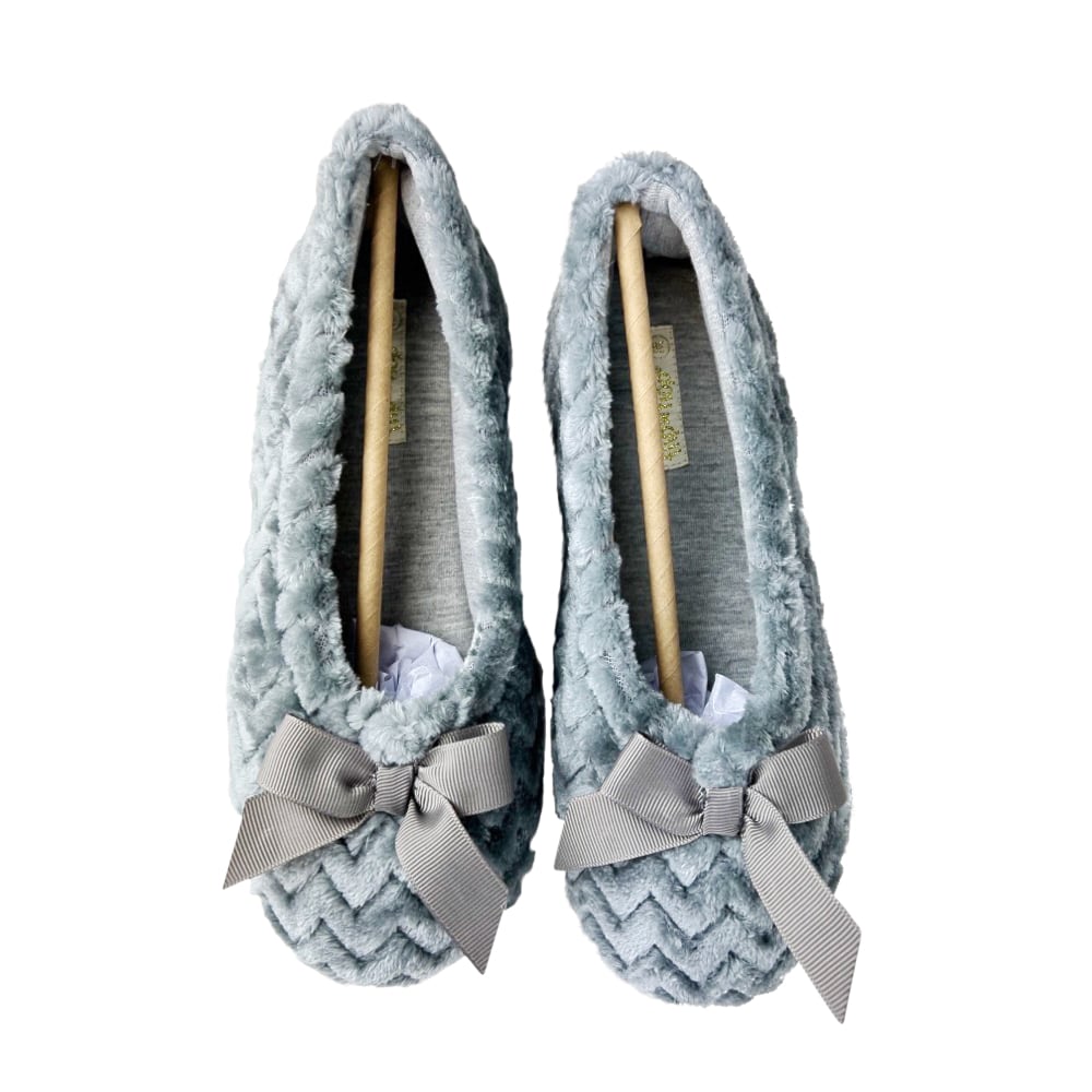 Pantoffeln Ballet Bow Grau Gr. 36