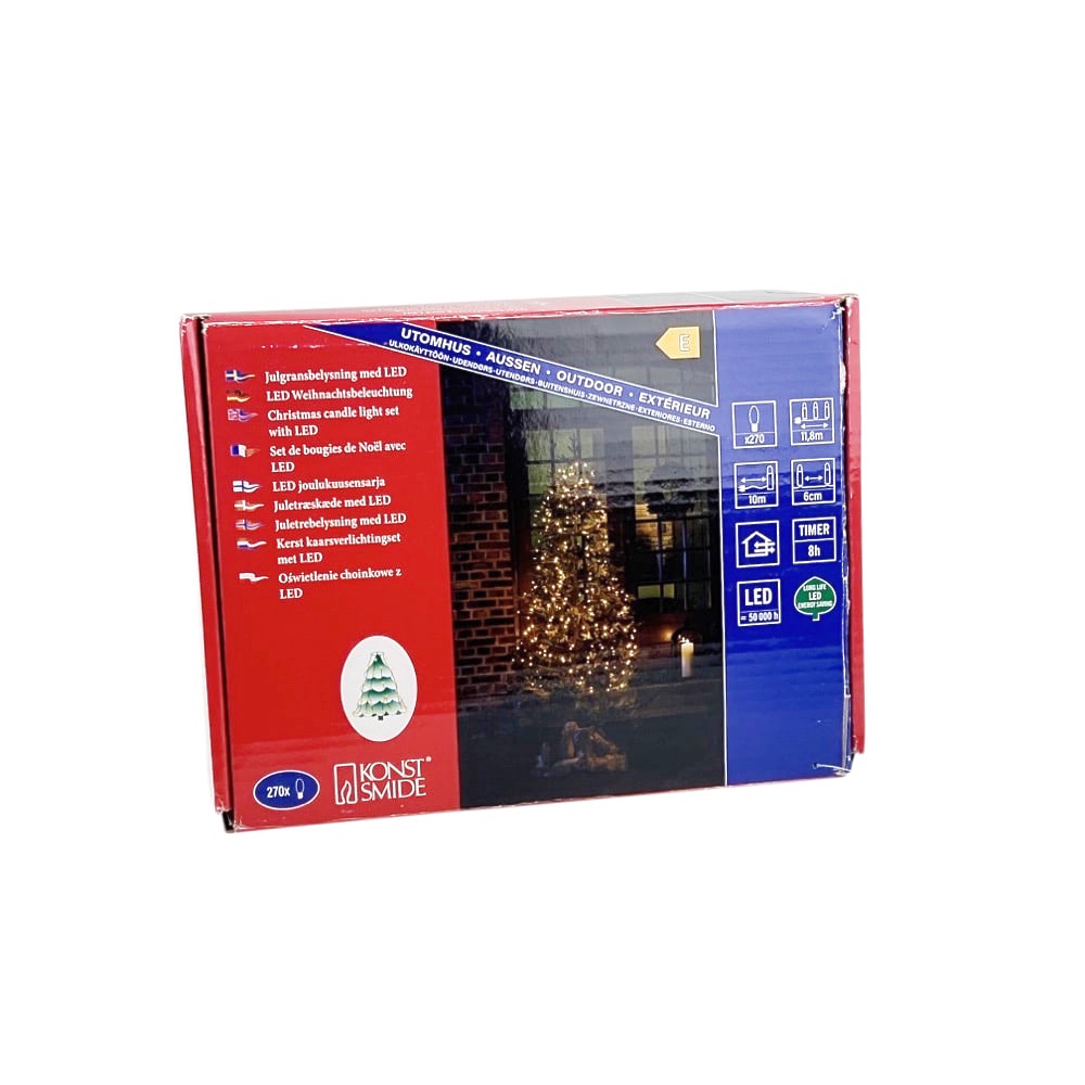 In- & Outdoor-LED-Baummantel Natalie L 1.8 m Kunststoff