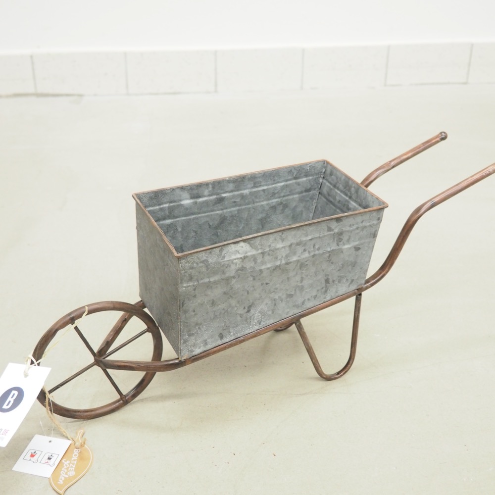 Deko-Schubkarre Marusa Pflanztopf Metall ca. B 54 x H 21 cm