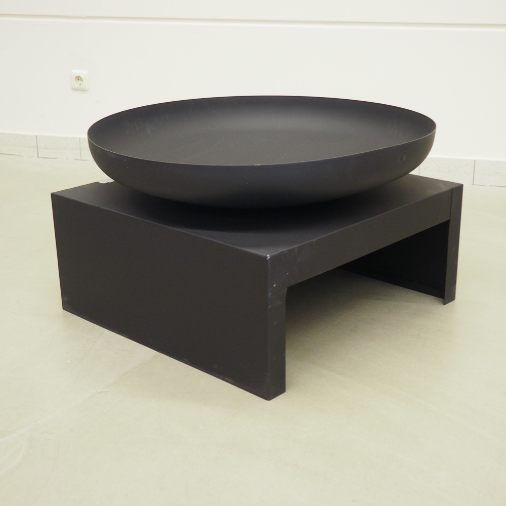 Feuerschale Bowl schwarz Stahl