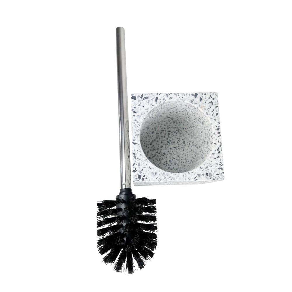 Toilettengarnitur Terrazzo Kunstharz 10x38x10cm