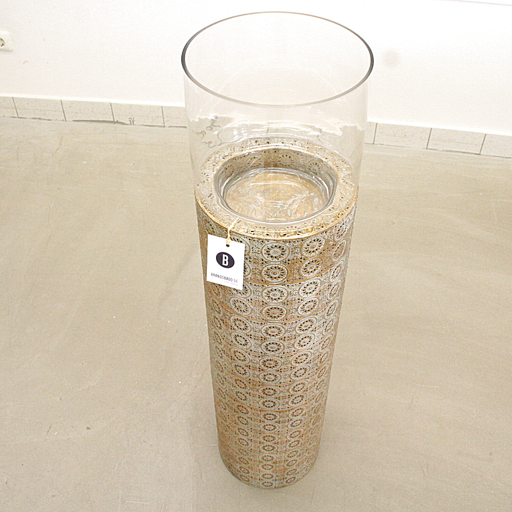 Boden-Windlicht Oriental MIAVILLA Klein ca. Ø25 x H103 cm gold