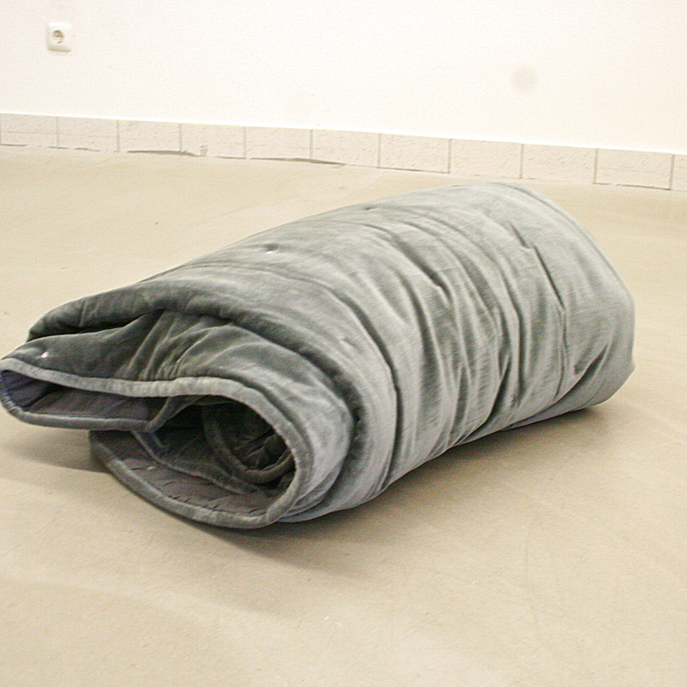 Bettüberwurf grau ca. 250x250 cm