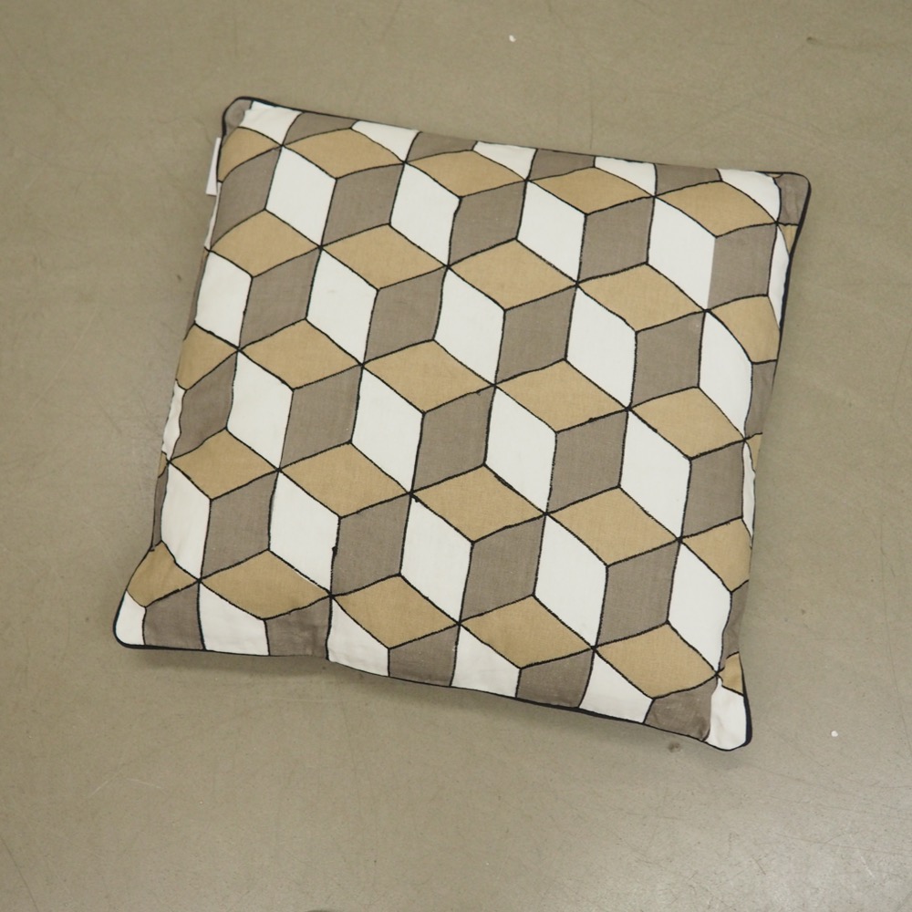 Deko-Kissenhülle Angeline 45x45cm Füllung beige braun schwarz