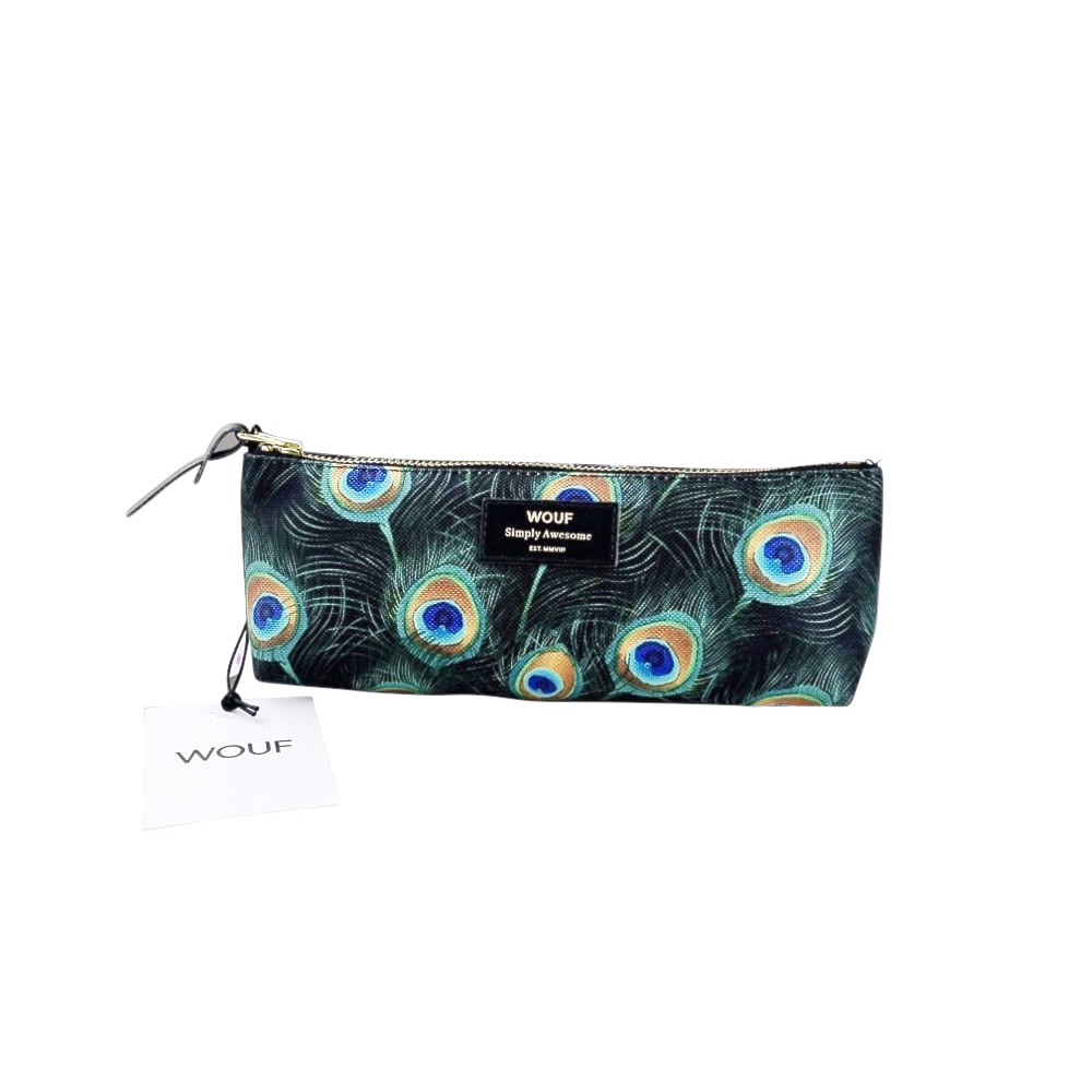 Stifte-Etui Peacock Pfauenfedern