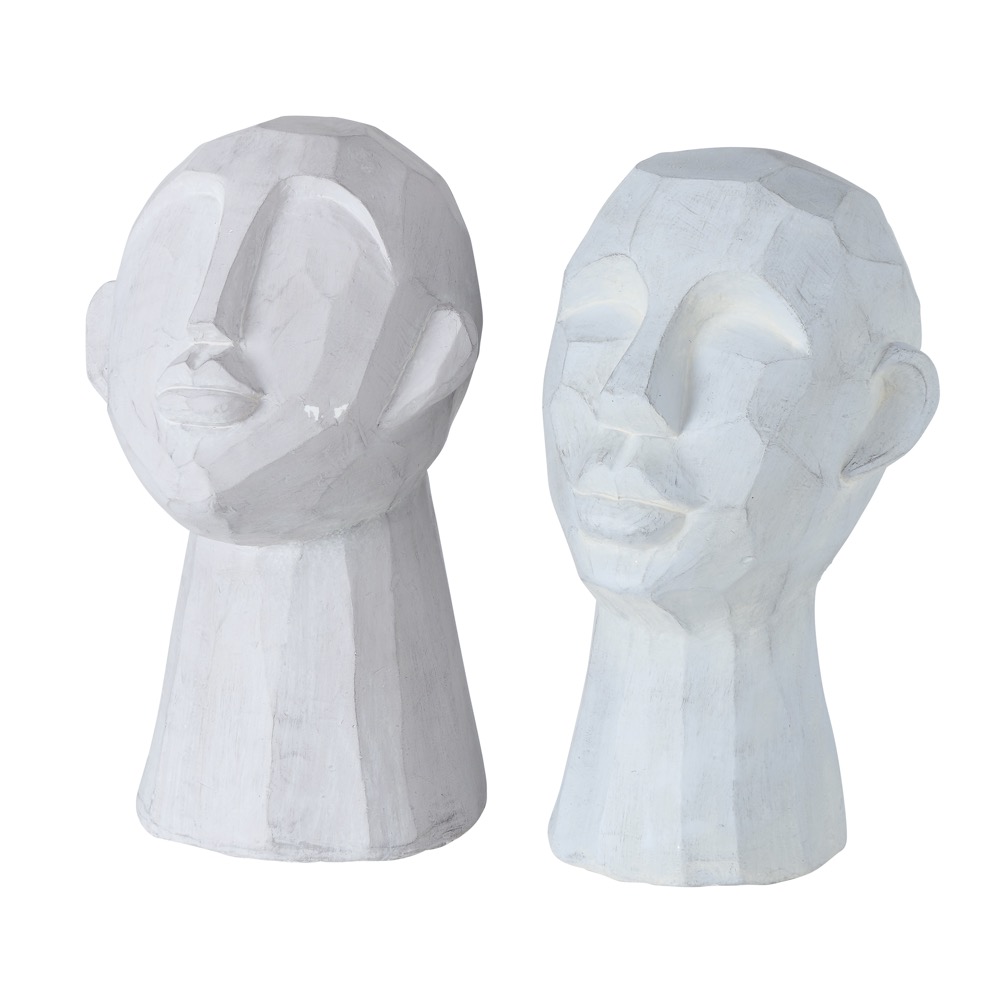 1x Dekoaufsteller Deko-Figur Manson 2 sort. Mann H 35 cm Magnesia beige
