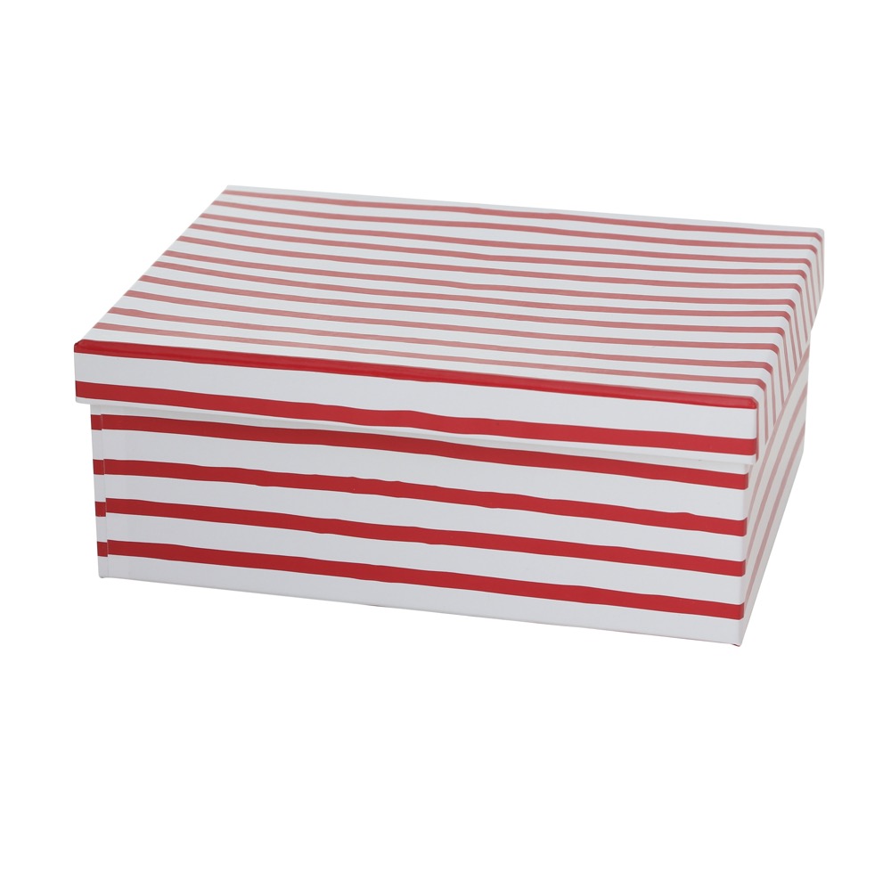Geschenkbox-Set Lola 6tlg. Rechteck H 6,5-14cm Papier Gepunktet Gestreift