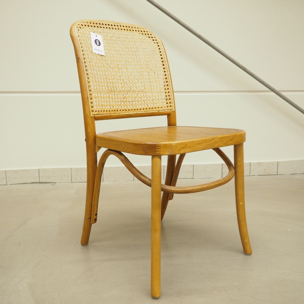 Holz-Stuhl Franz Wiener Geflecht Natur B 48cm H 88cm T 59cm