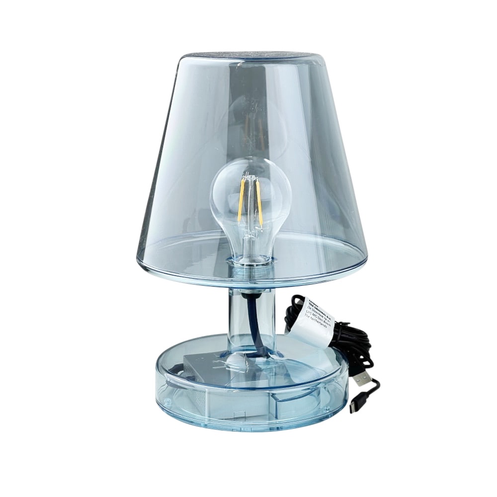 Mobile Dimmbare Außentischlampe Transloetje blau