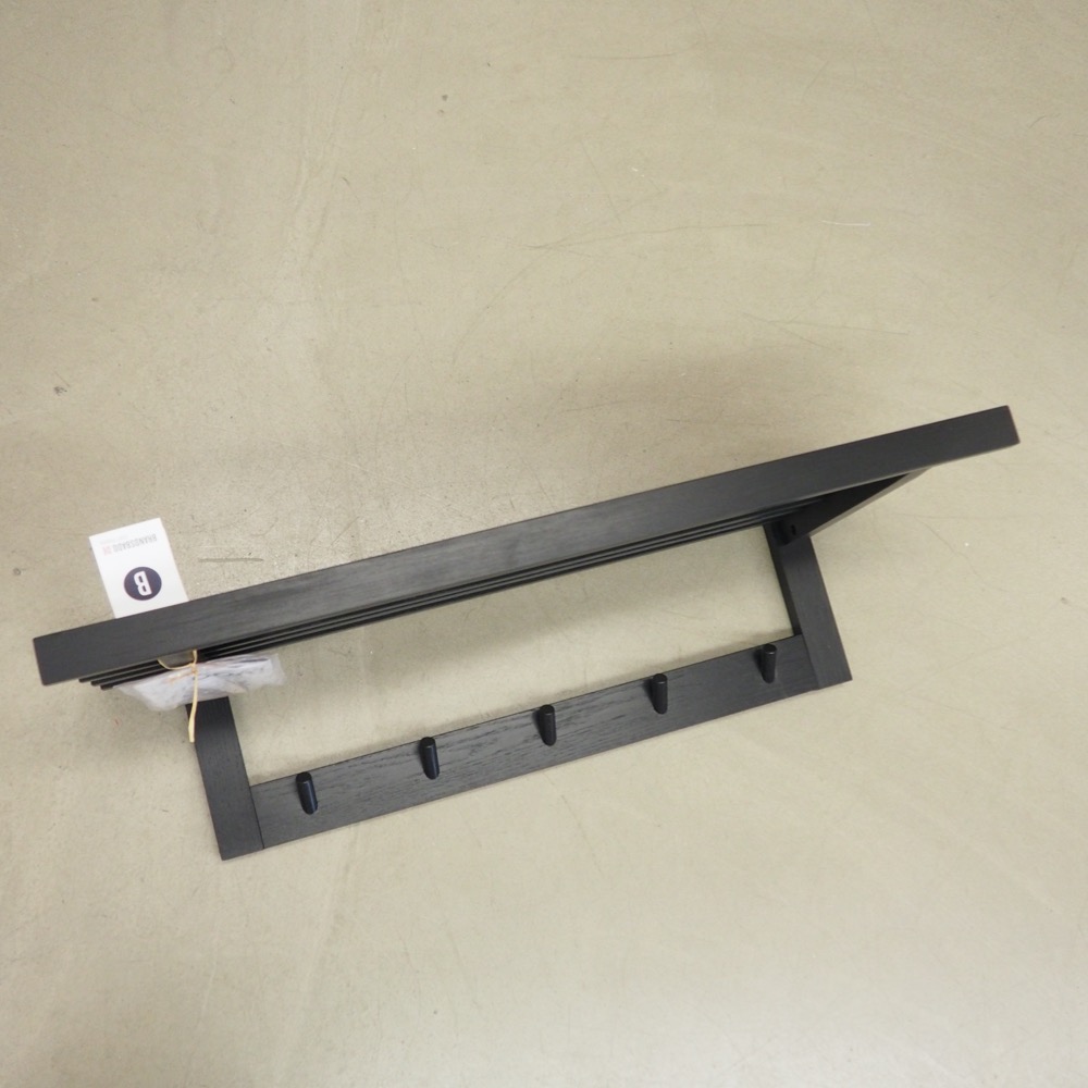 Eichenholz-Wandgarderobe Uno B 80cm H 24cm T 33cm