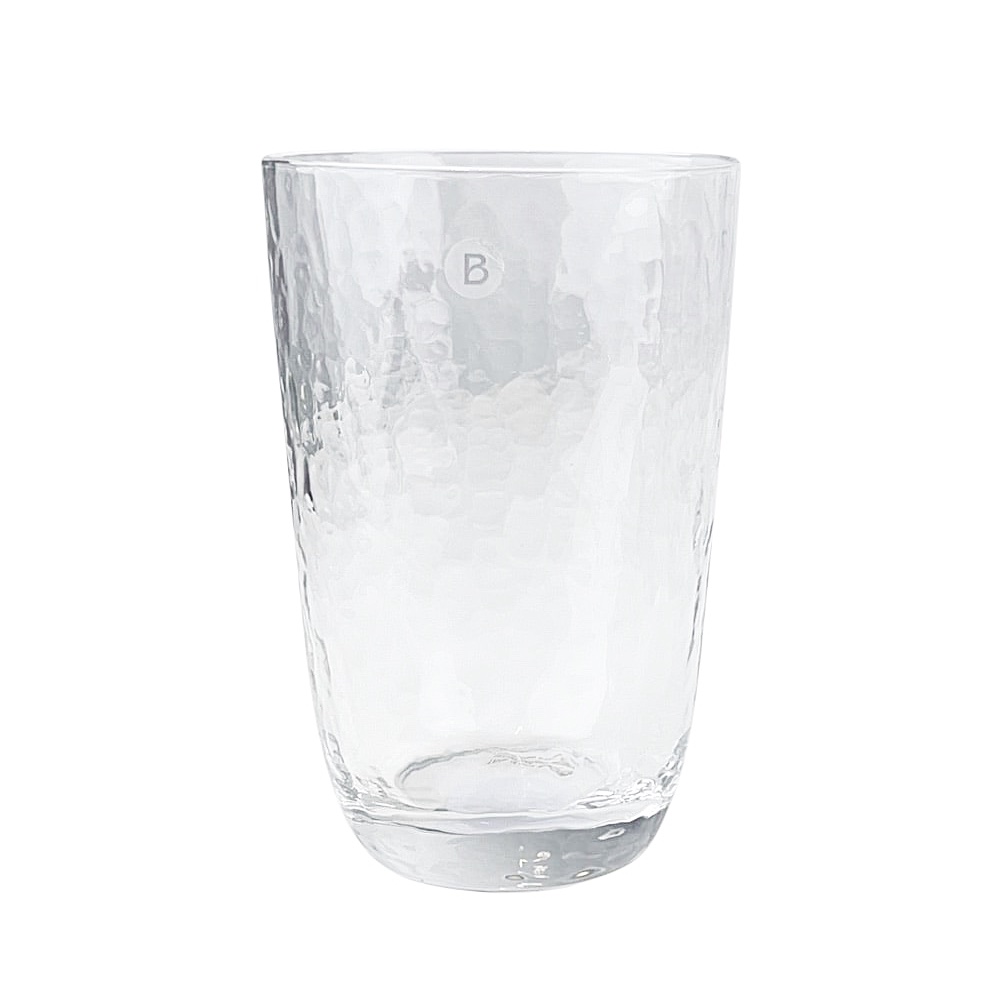 4x Mundgeblasene Wassergläser Hammered