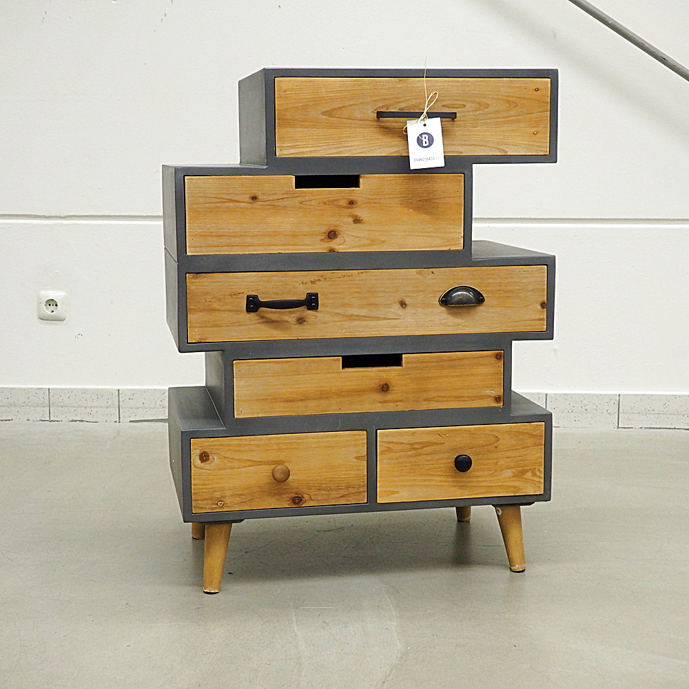 Schubladenschrank Lonne Beton-Optik ca. B65 x T40 x H91 cm