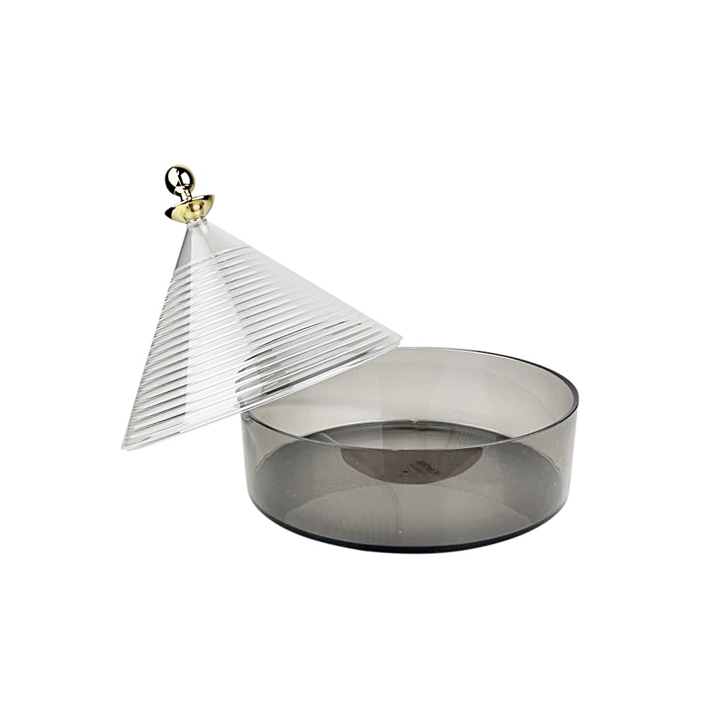 Aufbewahrungsdose Trullo Glasklar Rauchgrau