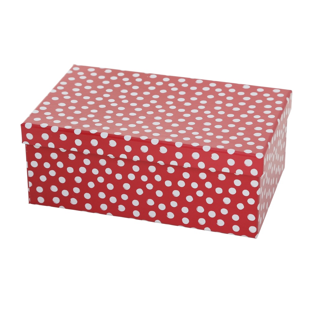 Geschenkbox-Set Lola 6tlg. Rechteck H 6,5-14cm Papier Gepunktet Gestreift