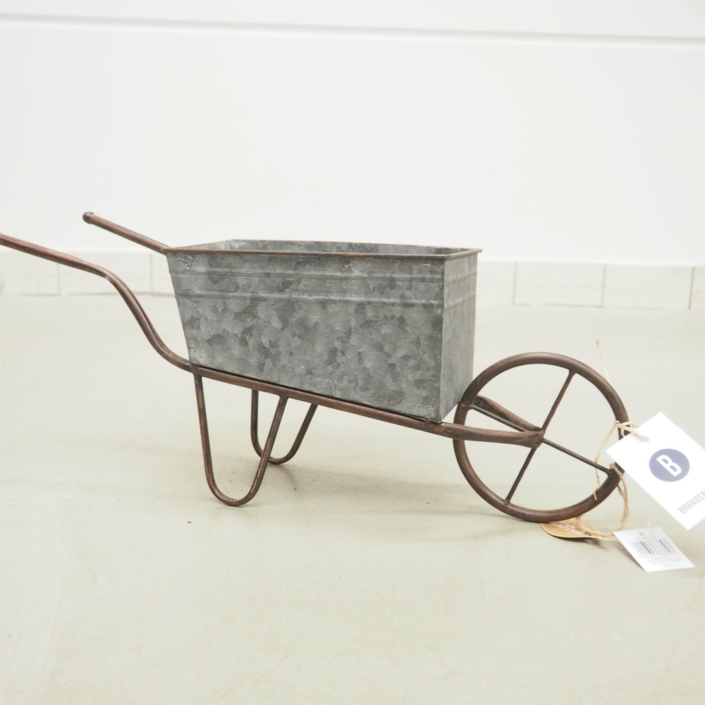 Deko-Schubkarre Marusa Pflanztopf Metall ca. B 54 x H 21 cm