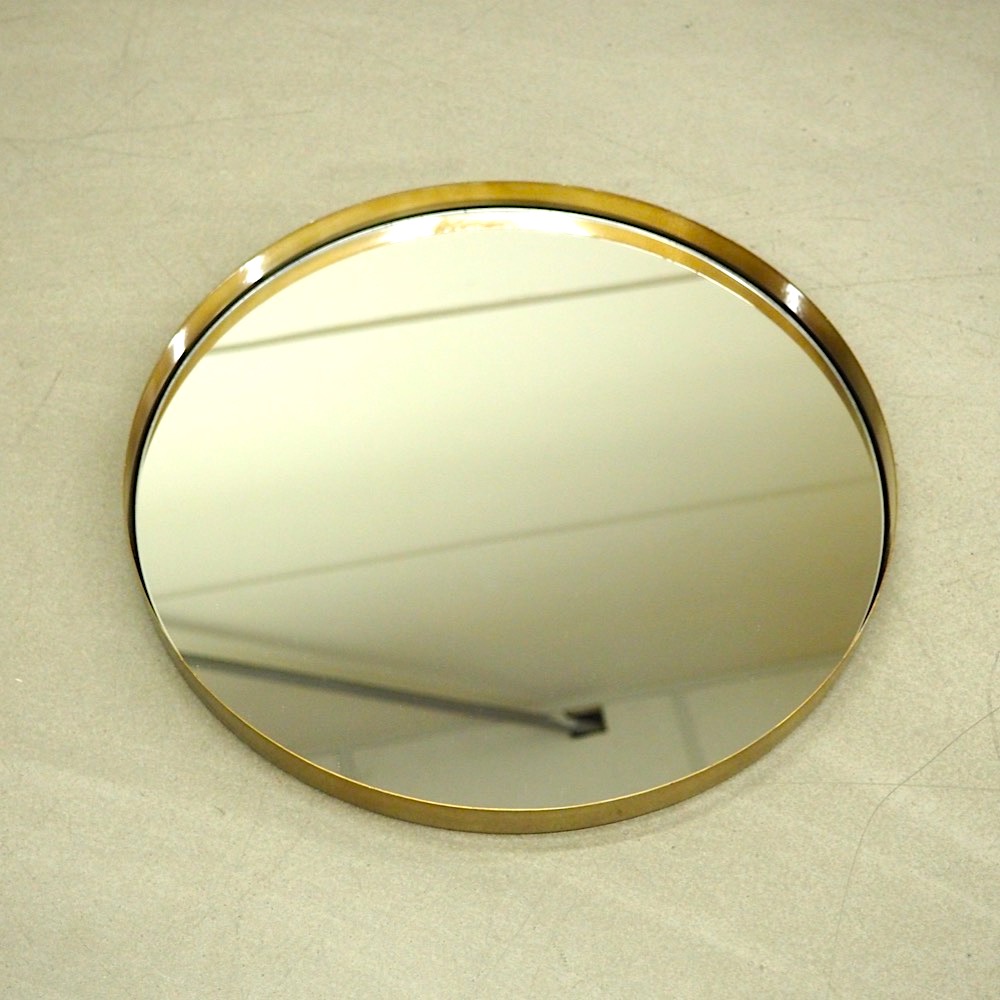 Runder Wandspiegel Metal Goldrahmen Ø 30 cm