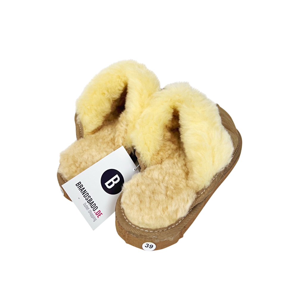Handgefertigte Schaffell-Pantoffeln Classic Gr. 39 Unisex