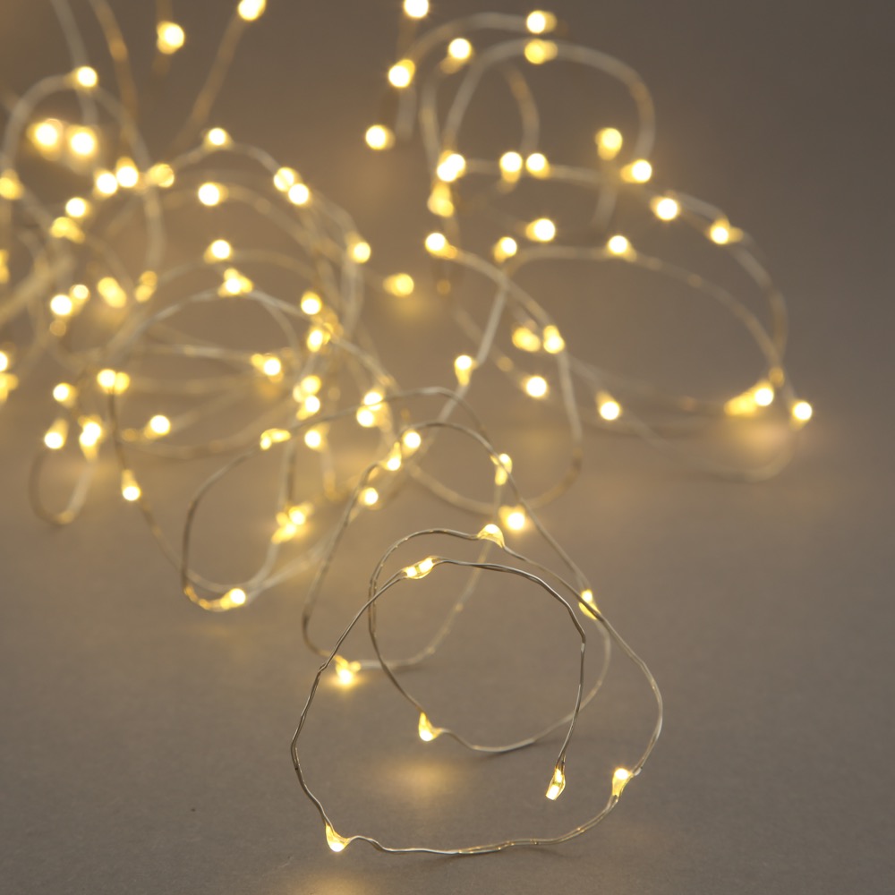 Deko-Lichterkette Micro 20 LED Outdoor/Indoor Timer L 220cm Kunststoff