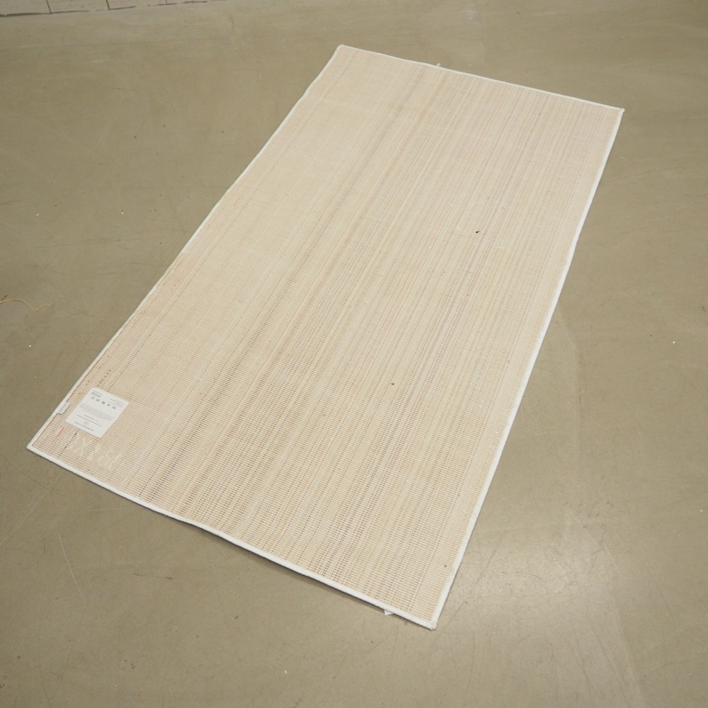 Teppich Ornament ca. 90 x 160 cm weiß grau