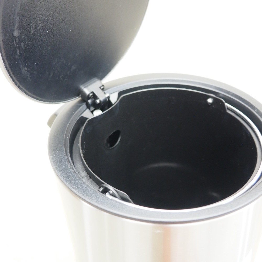 Abfalleimer Tenes mit Pedal-Funktion silberfarben 3L