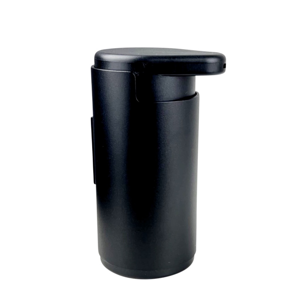 Wand-Seifenspender Rim schwarz Aluminium Ø 9 cm H 14 cm 200 ml
