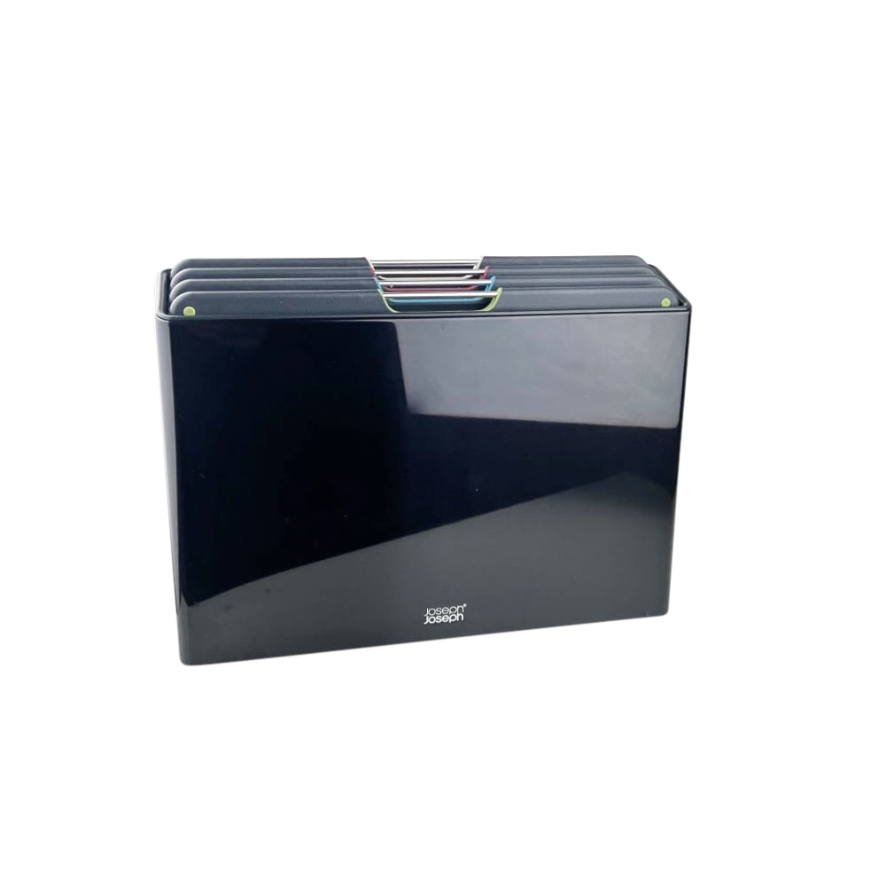 Schneidebretter-Set Folio mit Halterung 5-tlg. schwarz
