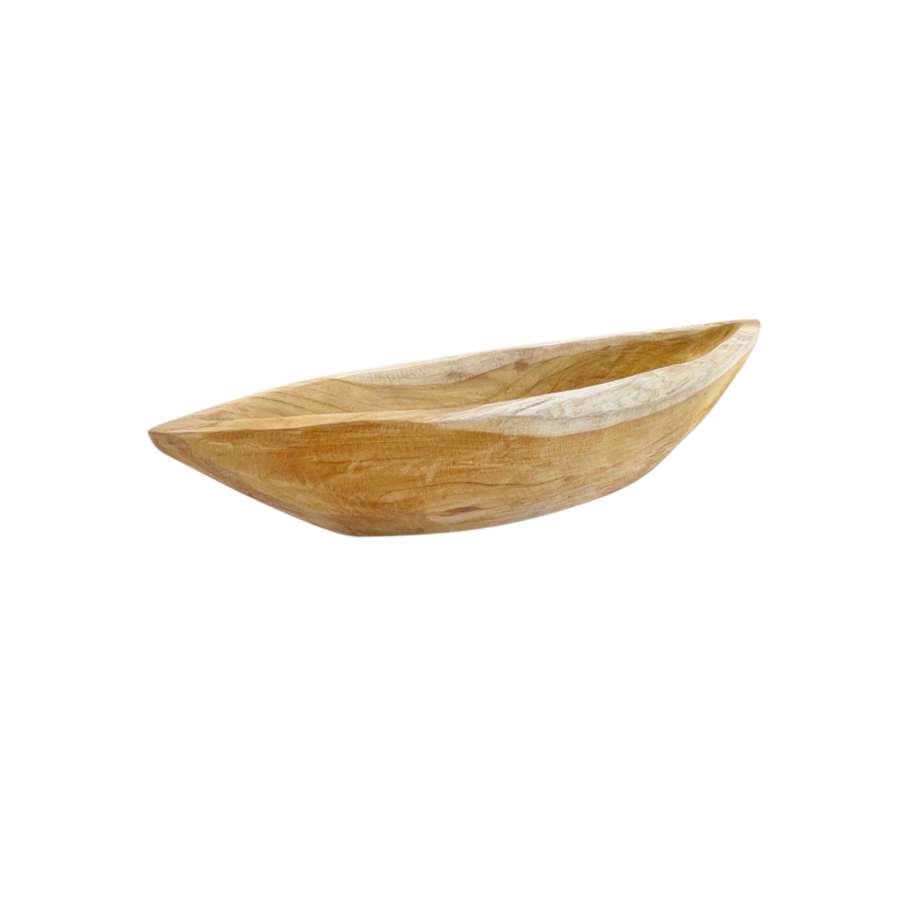 Große Deko-Schale Teak ca. 50x13 cm Braun