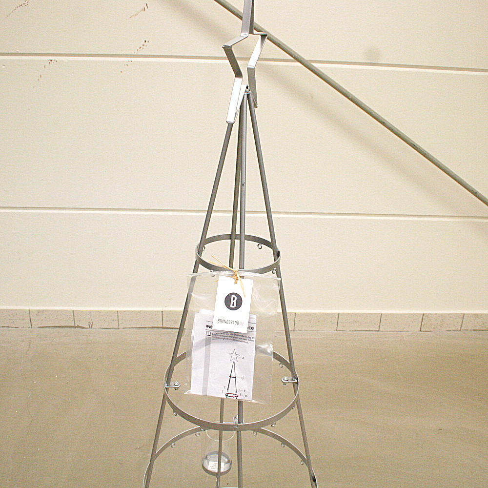 Deko Objekt Weihnachtsbaum Metall/ Glas, ca. H150 cm