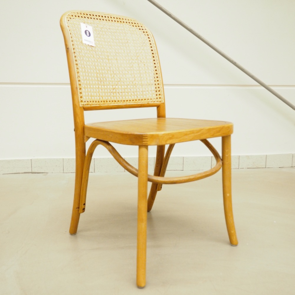 Holz-Stuhl Franz Wiener Geflecht Natur B 48cm H 88cm T 59cm