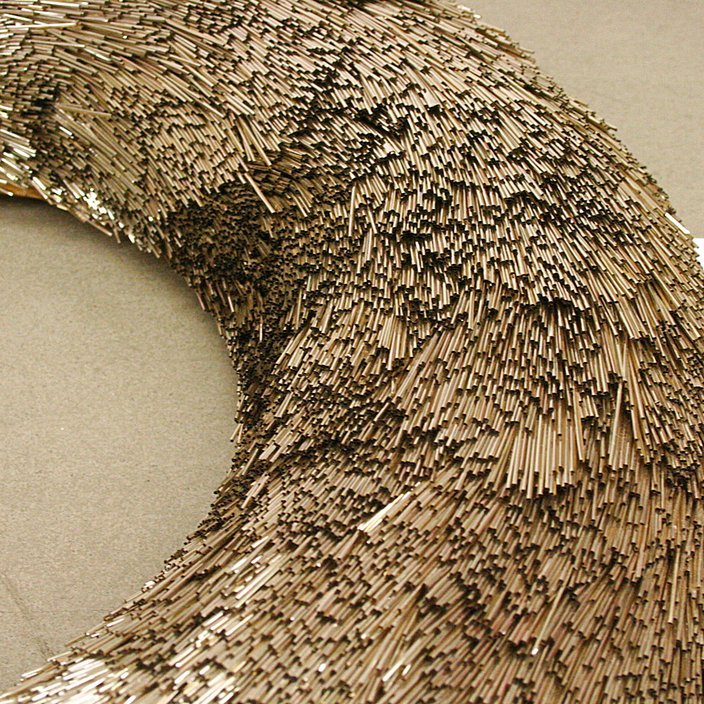 Deko Kranz Ø 60cm champagner gold Metallic Look