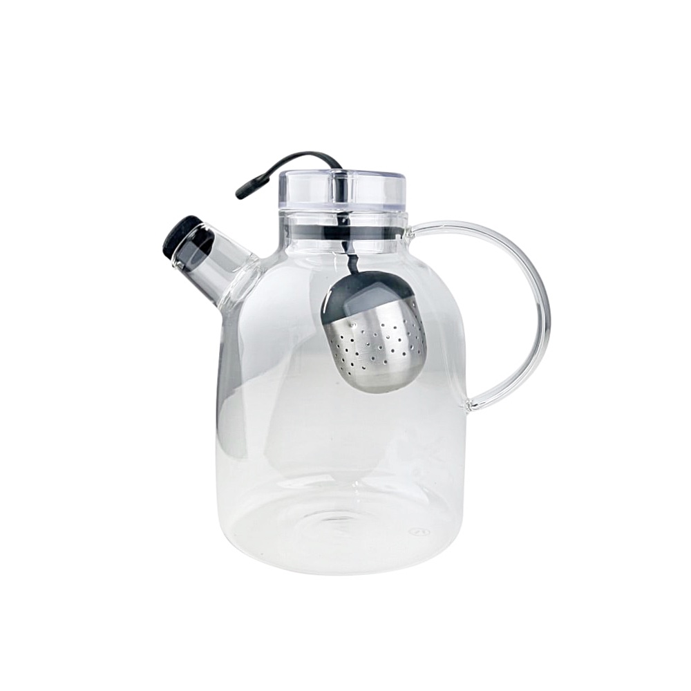 Design Teekanne Kettle aus Glas mit Tee-Ei, 1.5 L