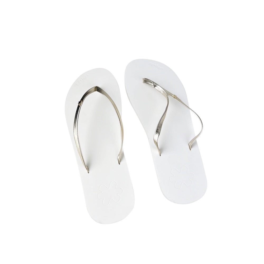 Flip-Flops Chick Gr. 39 Weiß Gold