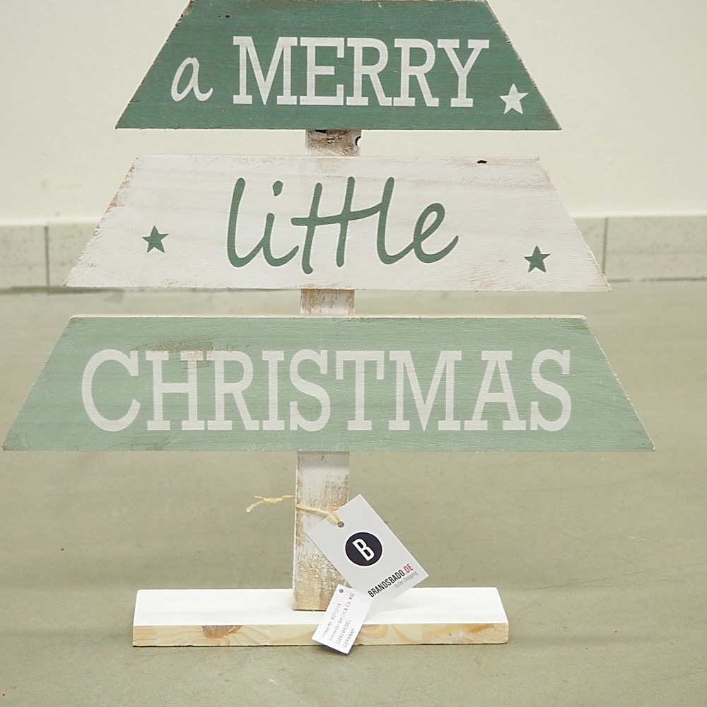 Deko-Tannenbaum Merry Little Christmas H76cm