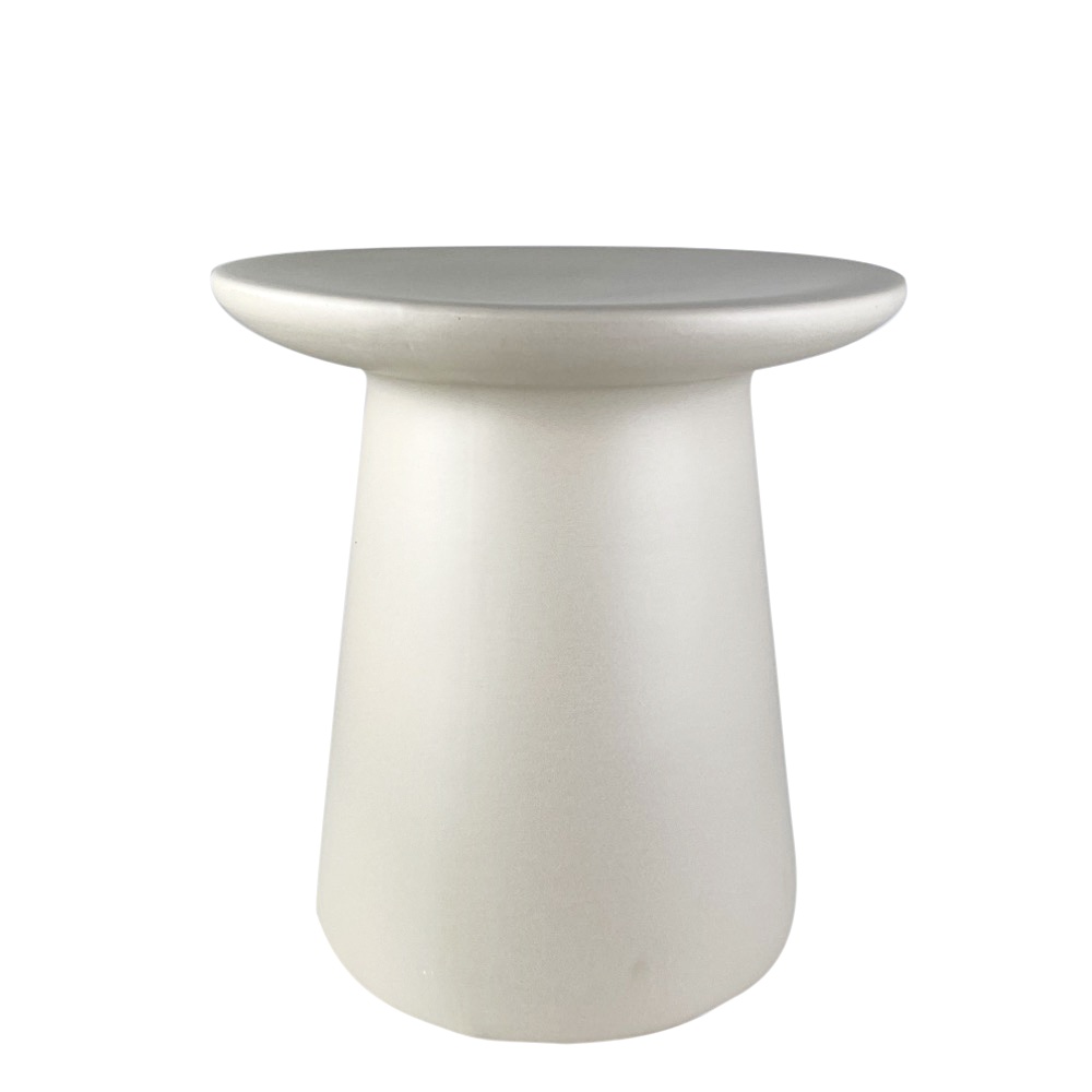 Beistelltisch Dunstan Steingut in Beige Deko