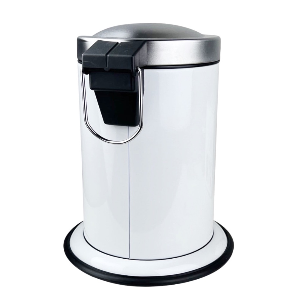 Treteimer weiss Acero 3l Weiß H29 cm Edelstahl
