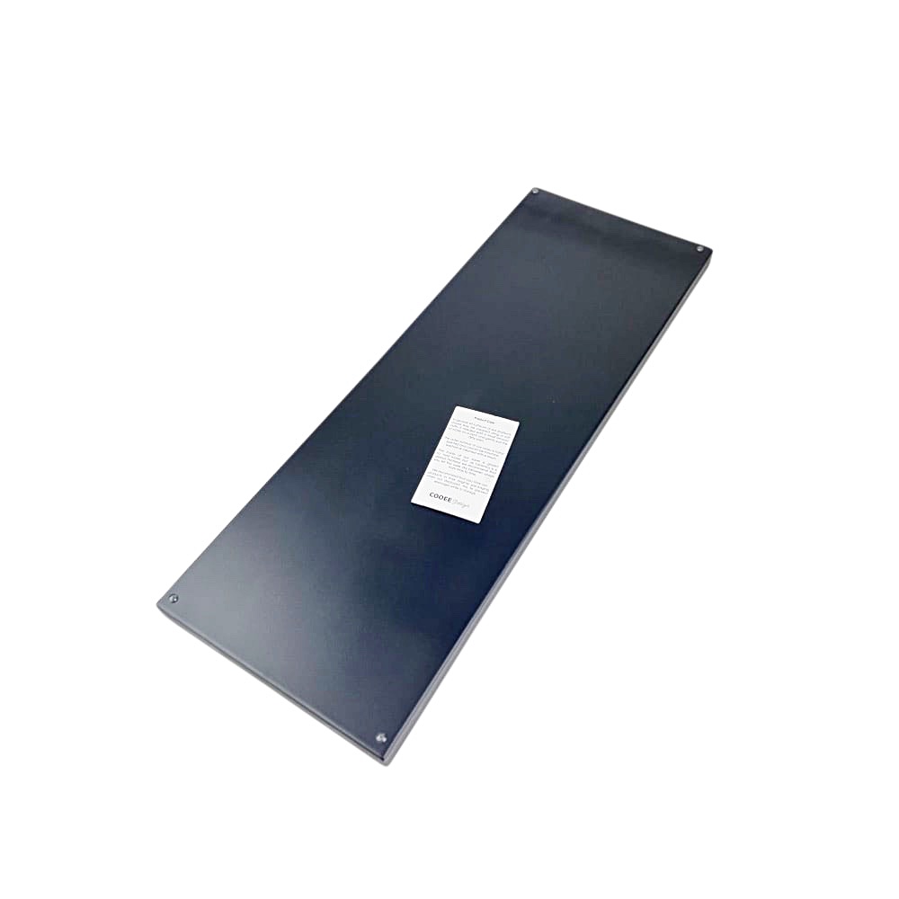 Deko-Tablett Tray schwarz B 50 x T 18 cm Edelstahl