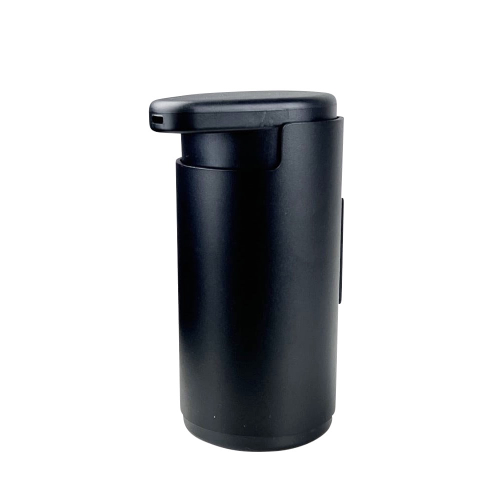 Wand-Seifenspender Rim schwarz Aluminium Ø 9 cm H 14 cm 200 ml