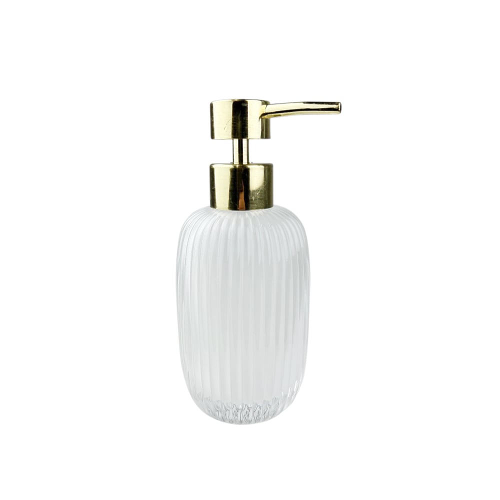 Seifenspender Chique Goldfarben Glas Edel