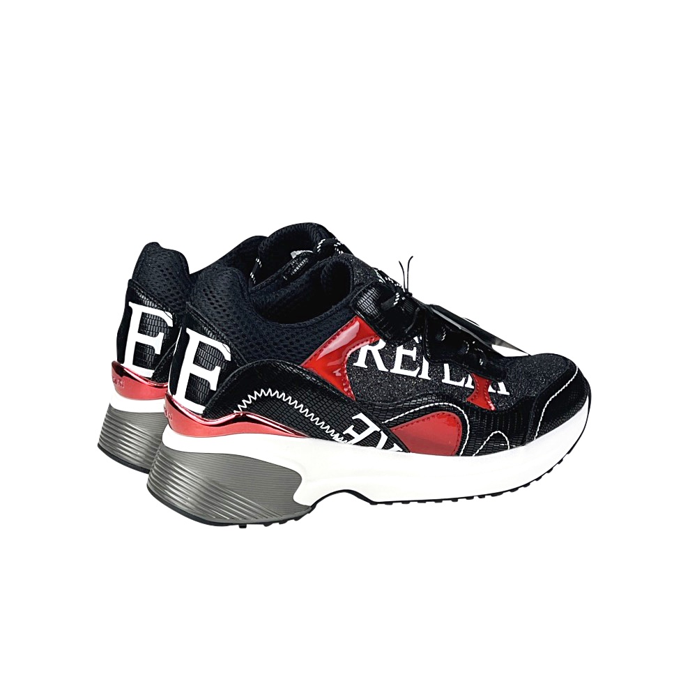 Sneaker Schwarz Rot Weiß Gr. 37