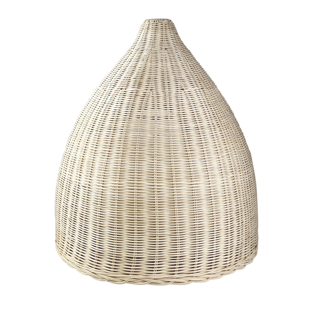 Haustierbettchen ca. 45 x 45 x 57 cm natürliches Rattan