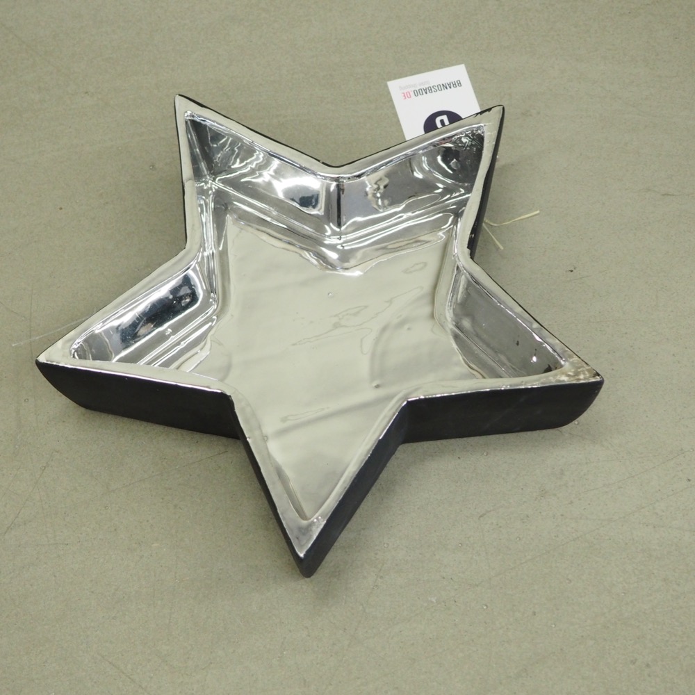Servierschale Claire, Ø 34 cm Sternform Schwarz