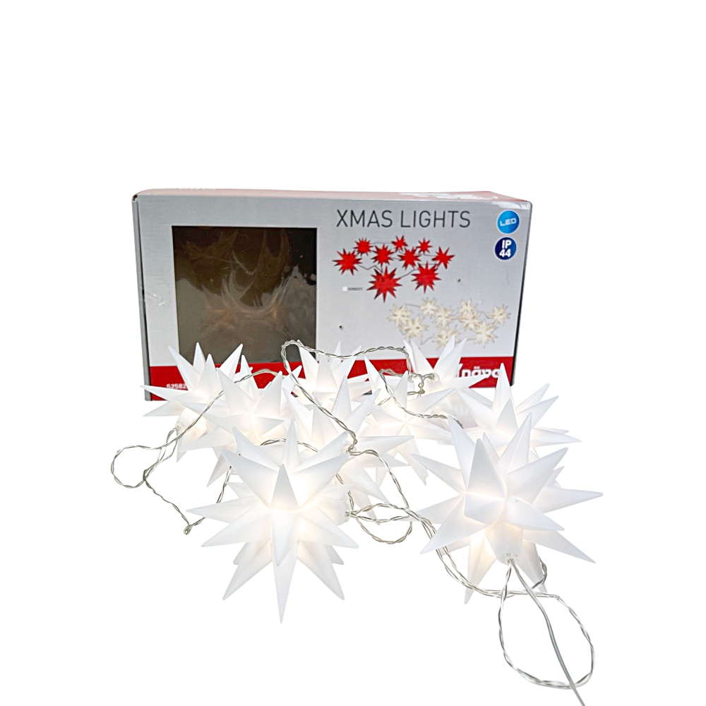 Näve Leuchten In- & Outdoor-LED-Lichterkette Xmas Stern Weiß