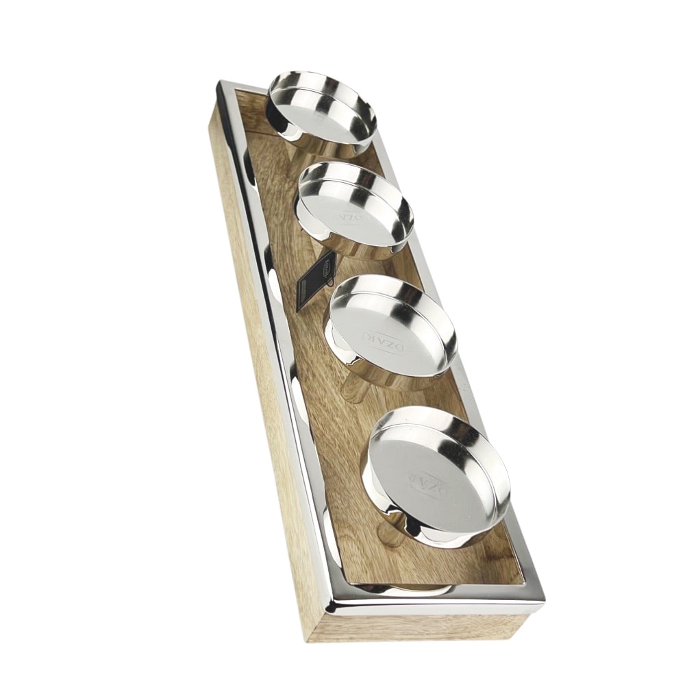Advents-Kerzenhalter Colin Edelstahl B 45 cm H 9 cm T 13 cm